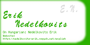 erik nedelkovits business card